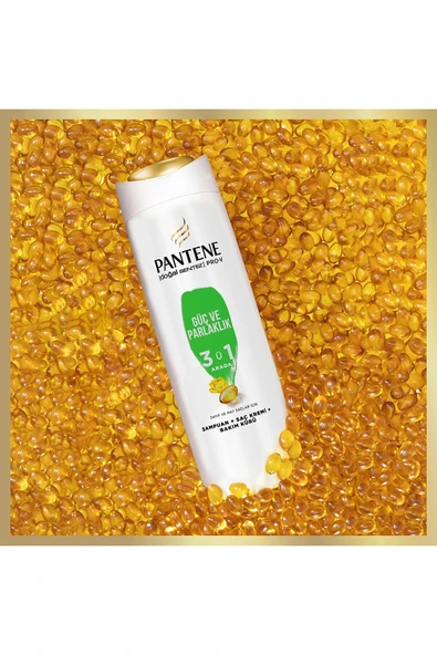 PANTENE 350 Ml Şampuan Güçlü ve Parlak 3'ü 1 Arada - 3