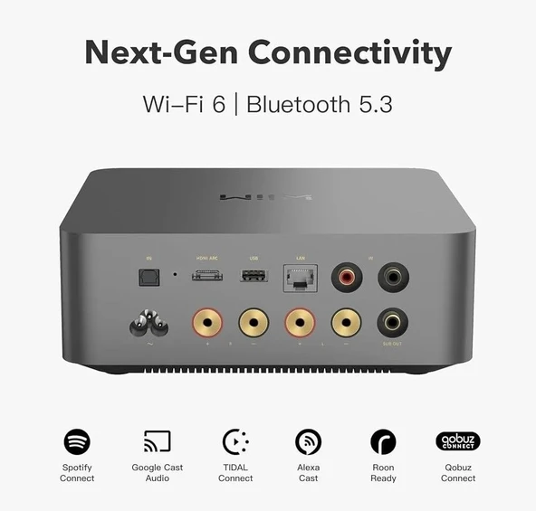 Wiim Amp Ultra Streaming Stereo Amplifier Space Grey - Resim 2