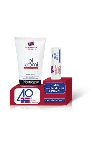 NEUTROGENA Parfümsüz El Kremi Ve Dudak Nemlendirici Hediyeli Set