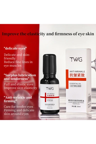 TWG Kırışıklık Karşıtı& Sıkılaştırıcı Göz Altı Bakım Serumu 20ml - Resim 3