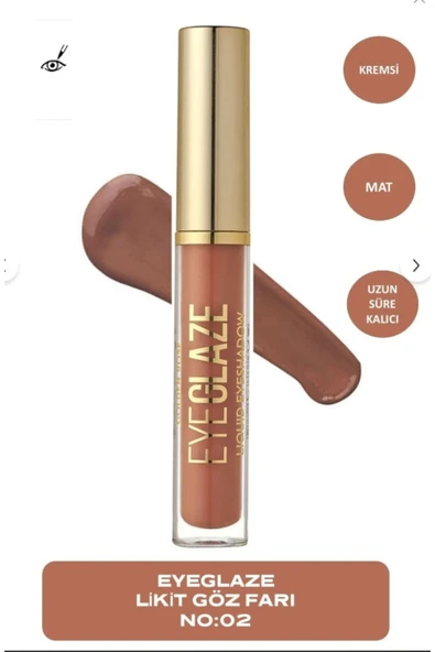 GOLDEN ROSE Eye Glaze Liquid Eyeshadow No:02 Cinnamon