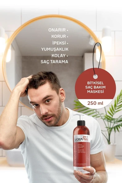 VOGAMI Bitkisel Güçlendirici, Besleyici Ve Onarıcı Saç Bakım Maskesi 250 ml - 5