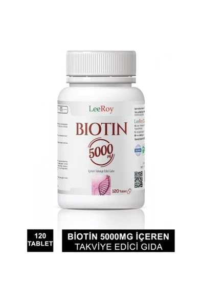 LEEROY Biotin 5000 Mg 120 Tablet