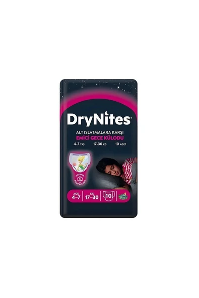 HUGGİES Dry Nites Kız Gece Külodu Small 10 Lu