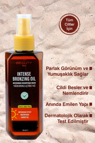 BEAUTY FACE 0 Spf Bronzlaştırıcı Güneş Yağı - 150 ml - 3