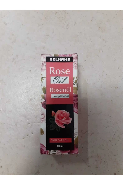 SELMAKS Gül Cilt Bakım Yağı 100 ml – Doğal Nemlendirici, Yatıştırıcı Ve Canlandırıcı Etki