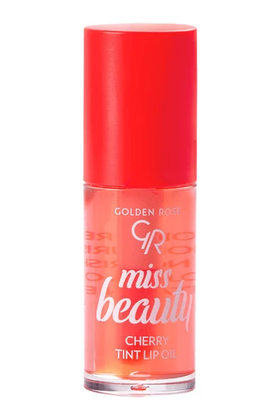 GOLDEN ROSE Miss Beauty Tint Lip Oil 02 Cherry Kiraz ve Jojoba Yağlı Renklendirici Dudak Yağı 6 ml - 3