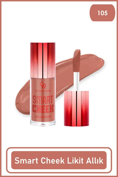 GOLDEN ROSE Smart Cheek Liquid Blusher 105- Bakır  Likit Allık 6 ml