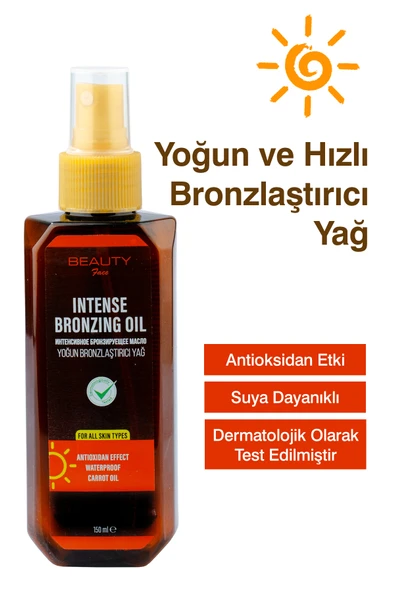 BEAUTY FACE 0 Spf Bronzlaştırıcı Güneş Yağı - 150 ml