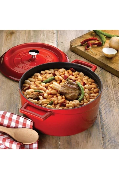 YUVARLAK TENCERE Ç28 TRENDY KIRMIZI .LVYTC28K2R - Resim 3