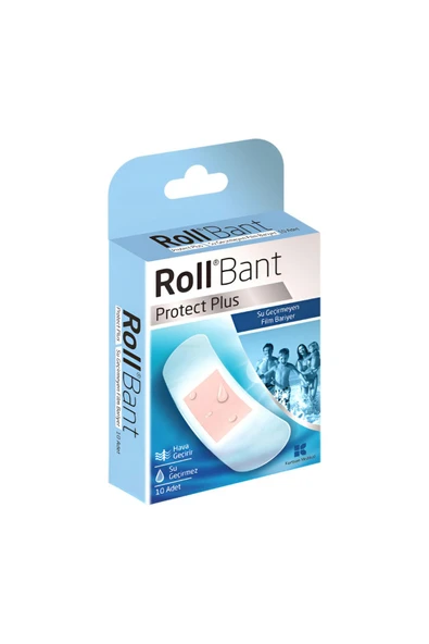 ROLL Bant Protec Plus Su Geçirmeyen Film Bariyer Yara Bandı 10 Adet