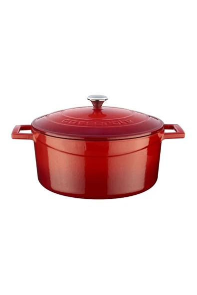 YUVARLAK TENCERE Ç24 FOLK KIRMIZI	 .LVYTC24K1R - Resim 5