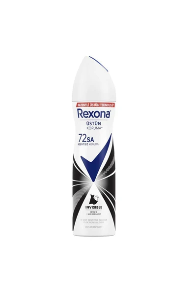 REXONA Invisible Black White Kadın Sprey Deodorant 150 ml ürün görseli