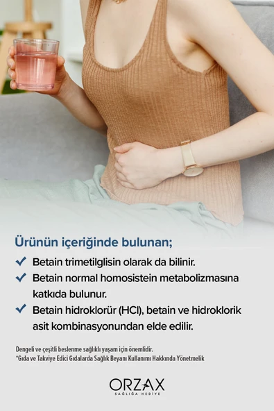 OCEAN Betain Hcı+ Pepsin 120 Tablet - Resim 4