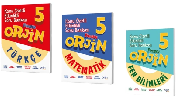 FENOMEN YAYINCILIK 5.SINIF ORJİN TÜRKÇE - MATEMATİK - FEN BLİMLERİ KONU ÖZETLİ ETKİNLİKLİ SORU BANKASI ürün görseli