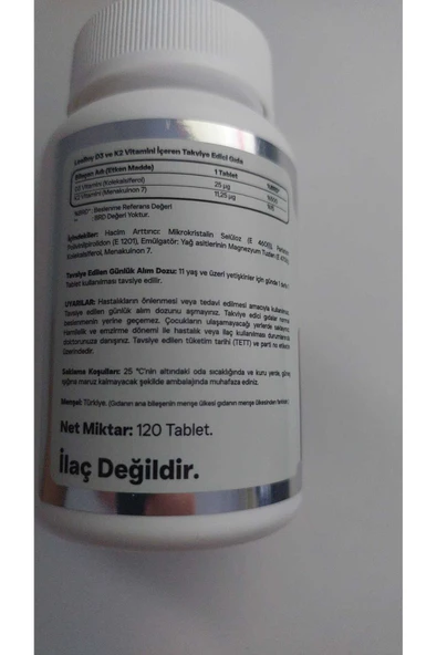 LEEROY D3 + K2 vitamini 120 tablet - 2
