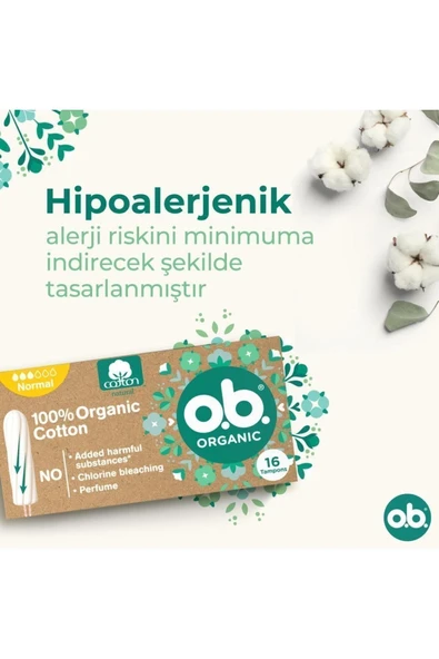 O.B. O.b Organic Normal Tampon 16'lı Paket - 8