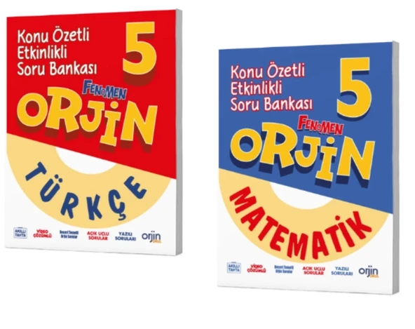FENOMEN YAYINCILIK 5.SINIF ORJİN TÜRKÇE - MATEMATİK KONU ÖZETLİ ETKİNLİKLİ SORU BANKASI ürün görseli