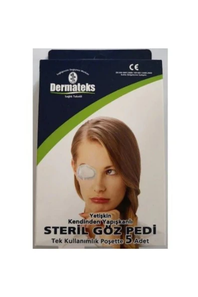 DERMATEKS Göz Pedi Yetişkin Klasik 5 Li Steril5.5 X 9cm