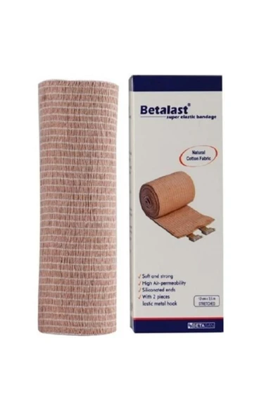 BETALAST Süper Elastik Bandaj Ten Rengi 3,5m X 12cm 11112451