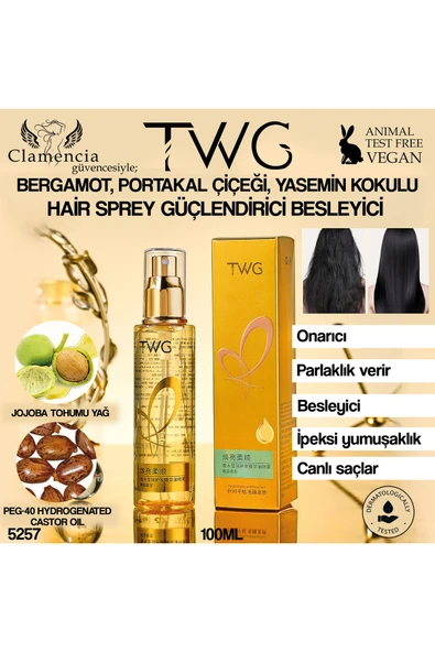 TWG Parfüm Özlü Saç Yatıştırıcı Yağ Spreyi 100ml - 1
