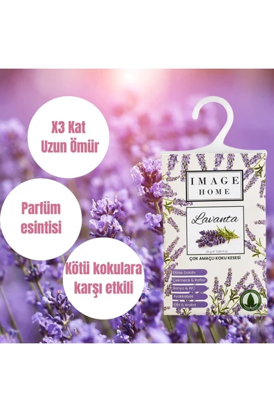 İMAGE HOME 5'li Koku Kesesi Lavanta Kokulu Dolap Kokusu Çekmece Ve Ayakkabılık Kokusu - 2