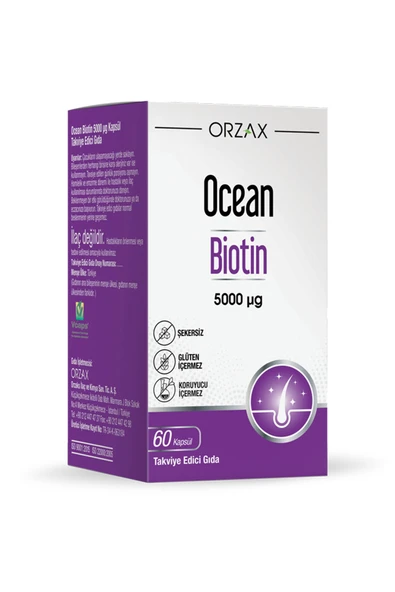 OCEAN Biotin 5000 Mcg 60 Kapsül ürün görseli