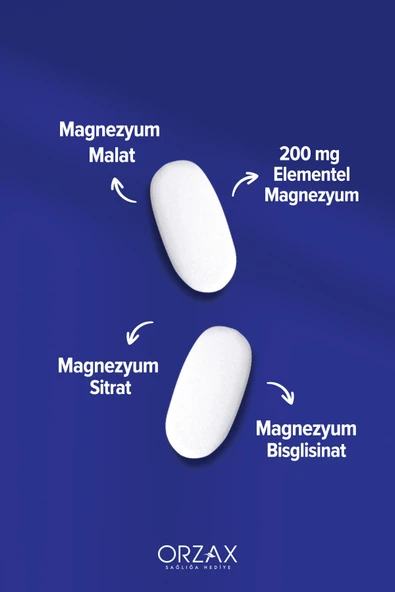OCEAN Extramag 200 Mg Magnezyum Içeren Takviye Edici Gıda 60 Tablet - Resim 3