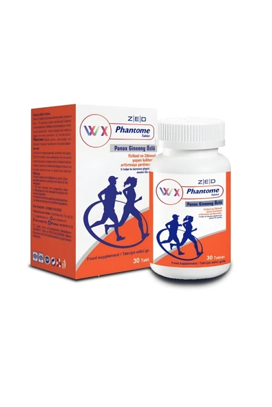PHANTOME Panax Ginseng Özlü Vitamin C 30 Tablet Multivitamin Gıda Takviyesi