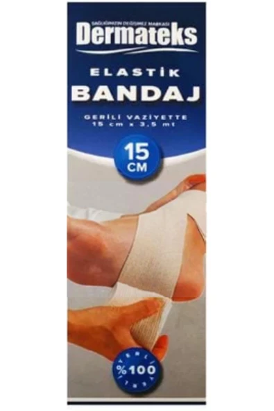 DERMATEKS Tıbbi Elastik Bandaj 15 cm X 3.5 m