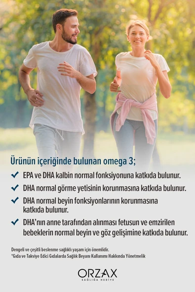 OCEAN Orzax Plus 1200mg Omega 3 Saf Balık Yağı 30 Kapsül - Resim 4