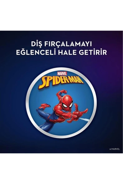 ORAL-B Stages Çocuklar Için Diş Fırçası Yedek Başlığı Spiderman 2 Li - Resim 6