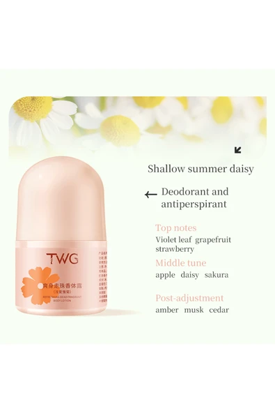 TWG Roll-on Deodorant (Hafif Yaz Papatyası) 30ml - Resim 4
