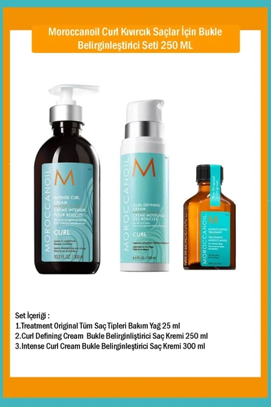 Moroccanoil Curl Saç Bakım Seti 250 ML