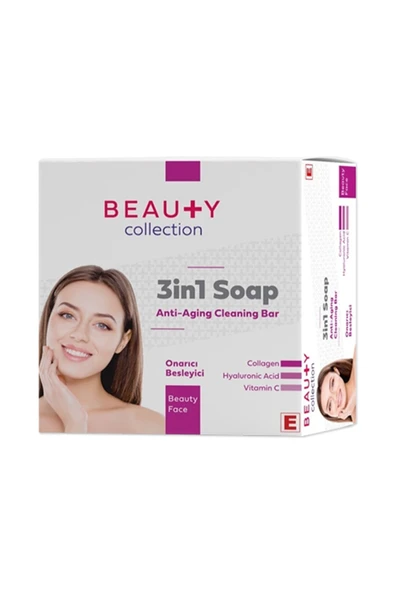 BEAUTY COLLECTİON Yaşlanma Ve Kırışık Karşıtı Onarıcı Besleyici Ve Nemlendirici 3in1 Sabun - 2