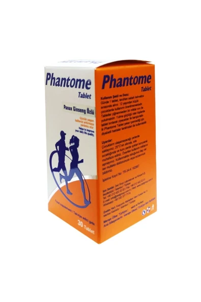 PHANTOME Panax Ginseng Özlü Vitamin C 30 Tablet Multivitamin Gıda Takviyesi - 6