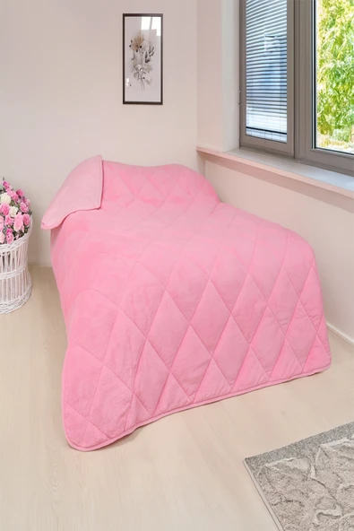 WELSOFT YORGAN TEK KİŞİLİK 155*220 YORGAN-Pembe