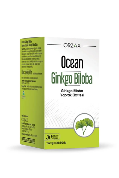 OCEAN Ginkgo Biloba 30 Kapsül ürün görseli