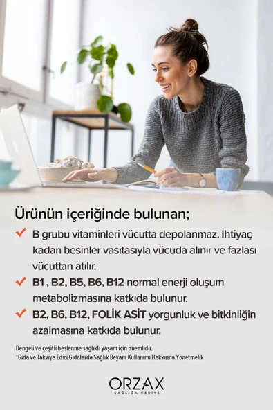 OCEAN B Complex 50 Kapsül Takviye Edici Gıda - Resim 4