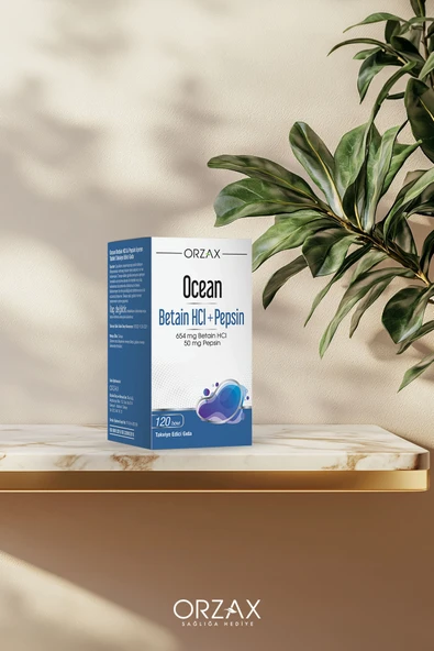 OCEAN Betain Hcı+ Pepsin 120 Tablet - Resim 5