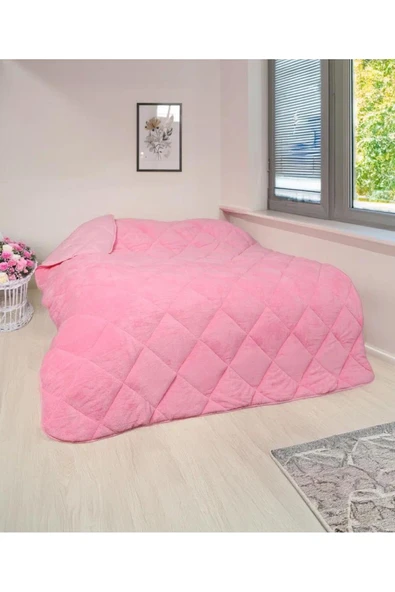 WELSOFT YORGAN ÇİFT KİŞİLİK YORGAN 200*220 ÇİFT TARAFLI-Pembe