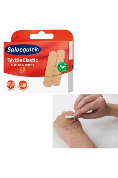 SALVELOX Textile Elastic Yara Bandı 20 Li