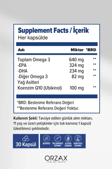 OCEAN Omega 3 QH 30 Yumusak Kapsul - Resim 2