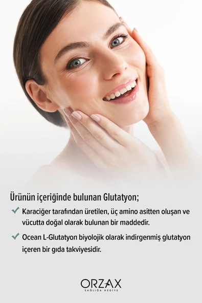 OCEAN Orzax L-glutathione 250 Mg 30 Tablet Takviye Edici Gıda - Resim 4