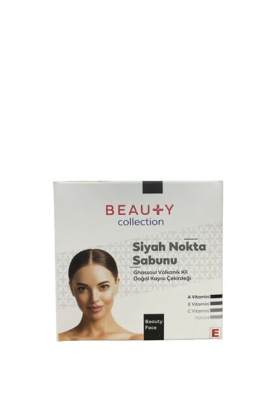 BEAUTY COLLECTİON Siyah Nokta Sabunu Volkanik Kil Doğal Kayısı Çekirdeği 90gr