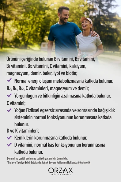 OCEAN Orzax Daily One Energy Ginseng CoQ10 30 Tablet - Resim 4