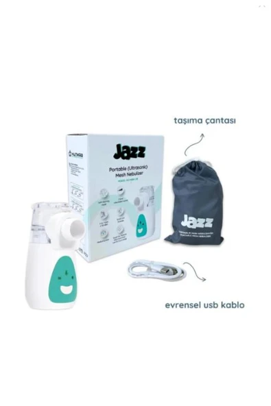 JAZZ Nimo Taşınabilir Nebulizatör Mesh ( Ultrasonik) ( Bataryalı ) ( Nbm-5b )