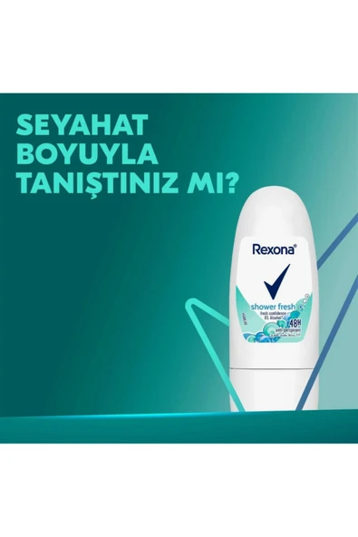 REXONA Kadın Roll On Deodorant Shower Fresh 20 ml ürün görseli