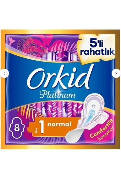 ORKİD Platinum Hijyenik Ped Normal Tekli Paket 8 Ped