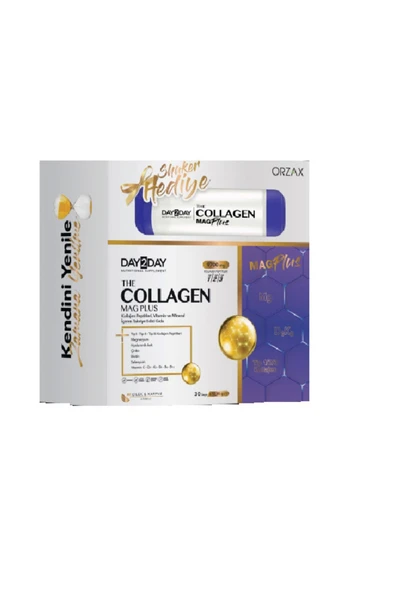 DAY2DAY THE COLLAGEN MAG PLUS SHAKER HEDİYELİ 30 SAŞE ÇİLEK KARPUZ ürün görseli